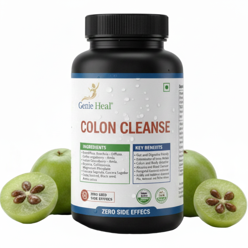GenieHeal Colon Cleanse – Natural Herbal Detox Capsules (5 Capsules)